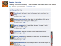 A Facebook Convo Between NFL QBs