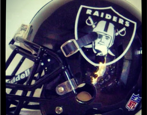 Oakland Raiders Black Alternate Helmet